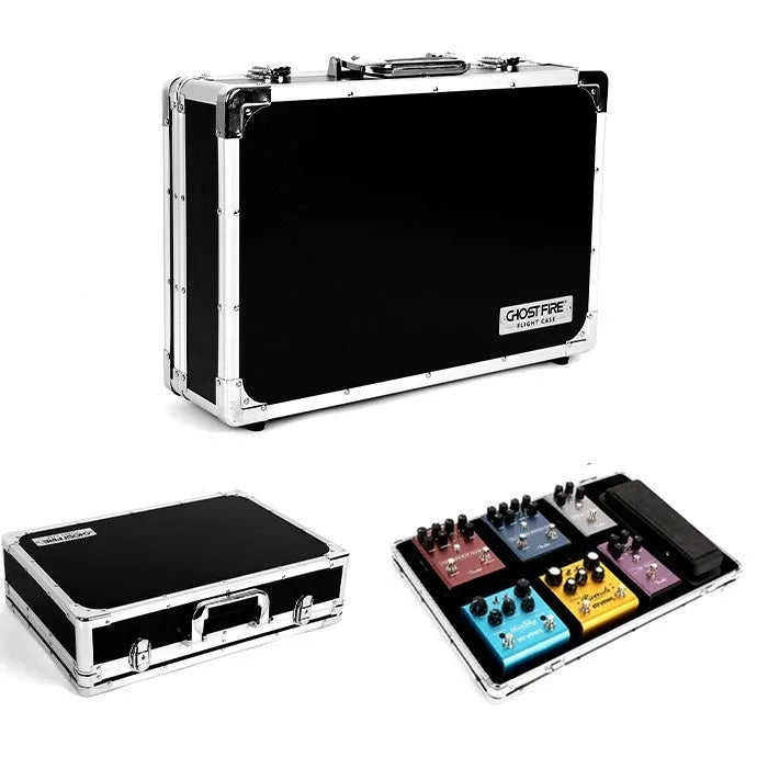 T-EC8 trumpet style aviation box guitar effect device with flight case for instrument transport