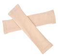 Arm and leg sleeves slimming shaper in black colour, showing wave pattern design on inner surface