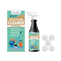 237ml bottle of lemon-scented floor cleaner spray with separate cleaning tablets.