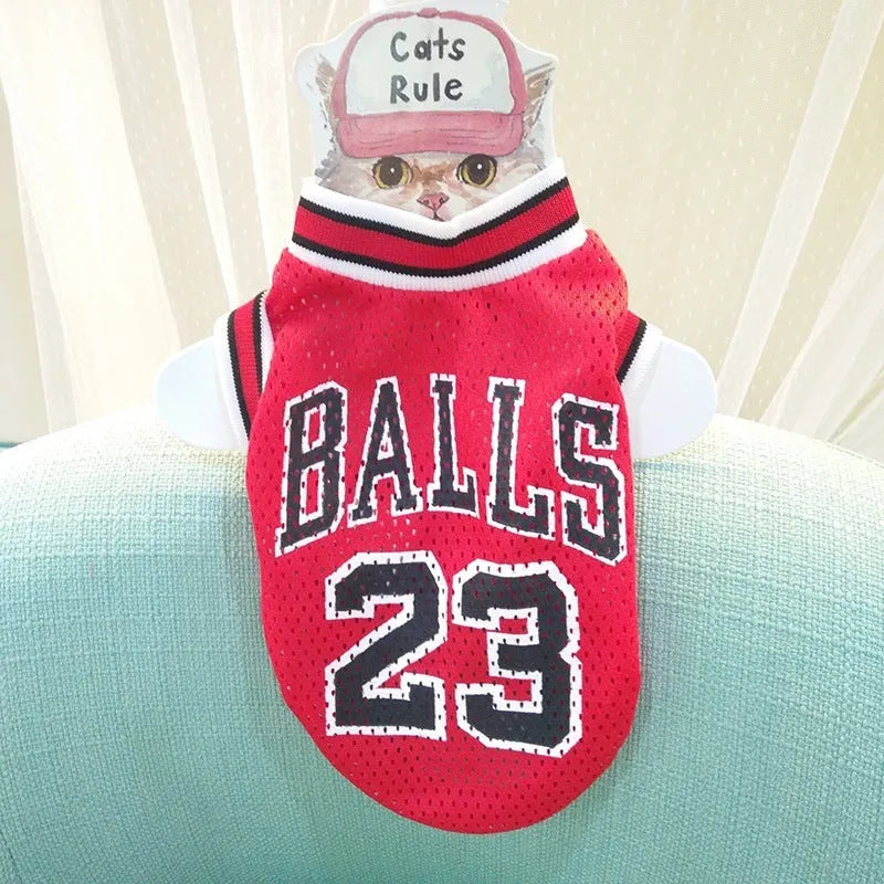 Fashion Personality Pet Sweatshirt Breathable Vest in black, front view, for small to large dogs