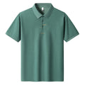 Men's loose fit cotton T-shirt with letter pattern design in six colour options showing front view