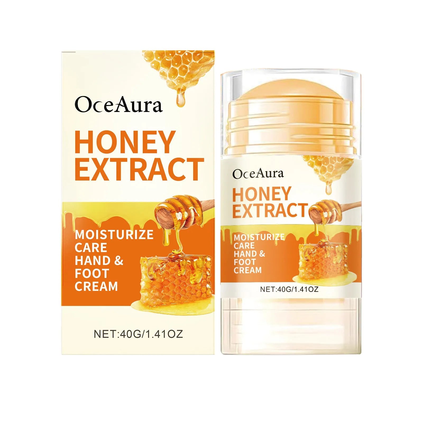 OCEAURA Honey Moisturising Care Stick 40g in twist-up tube for dry heel elbow knee care