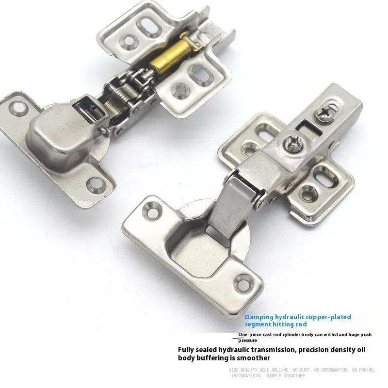761 cold rolled steel hydraulic hinge with nickel plating and thickened damping cushion