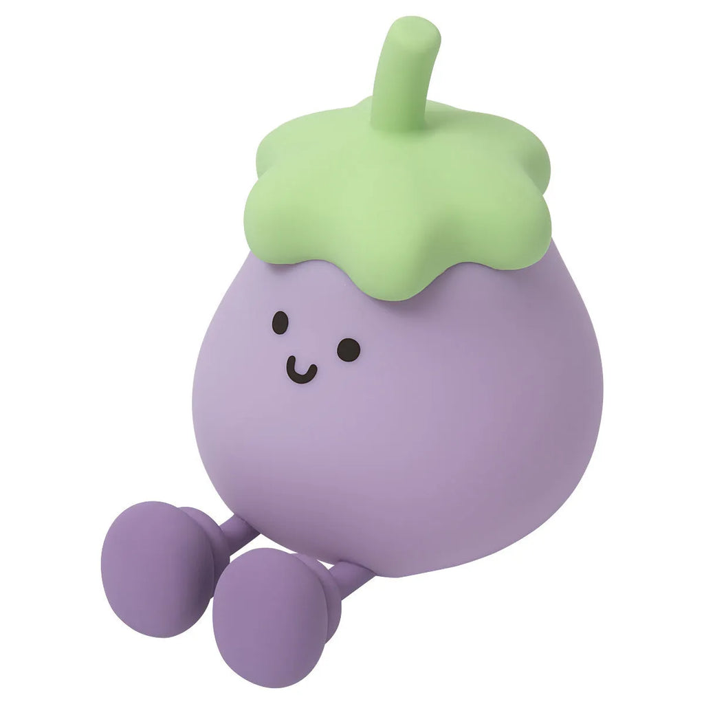Cartoon eggplant night lamp with soft yellow light and rechargeable battery, 1200mAh