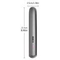 Moon shadow grey wireless hair straightener with tourmaline ceramic plates and temperature control settings
