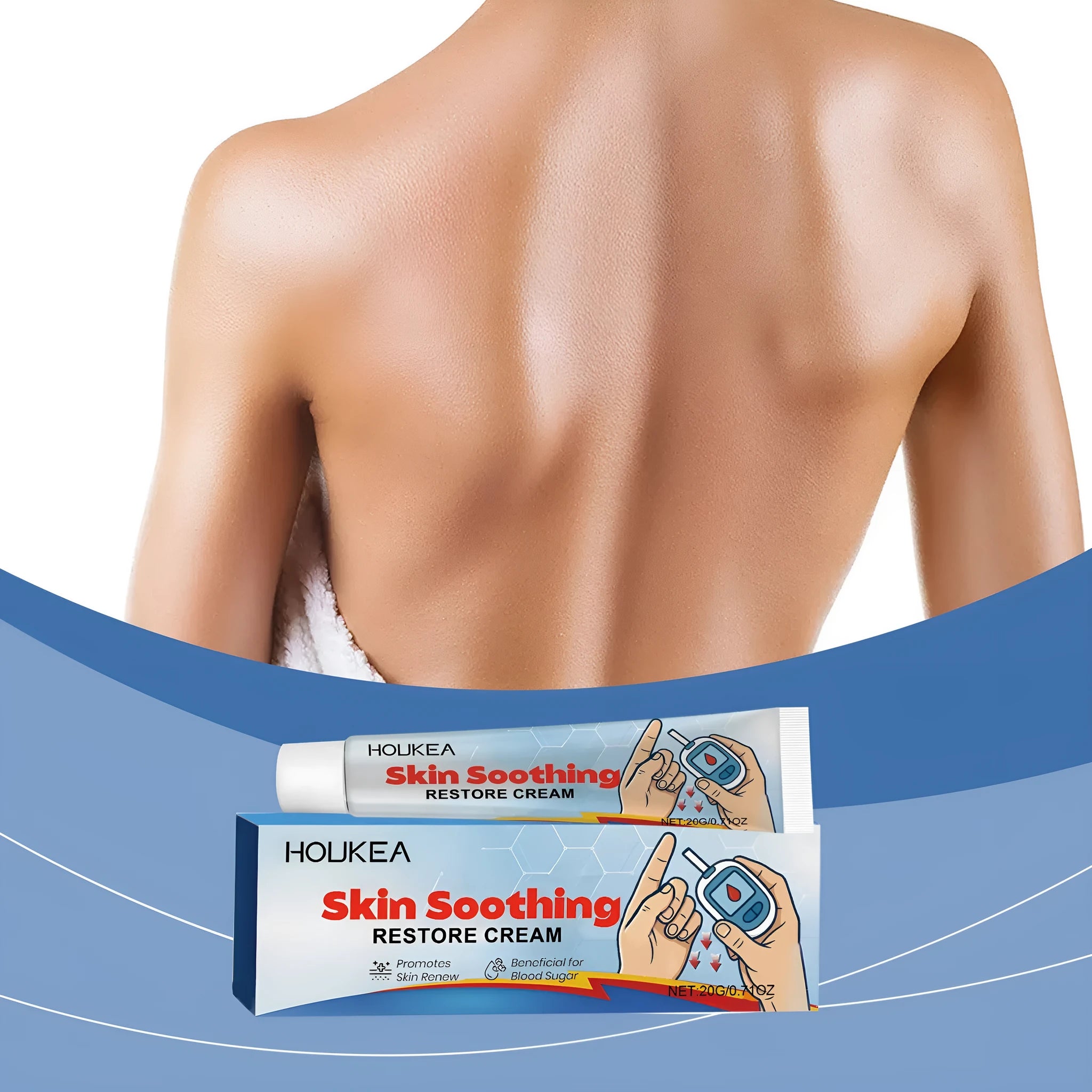 Body Neck Cream Daily Care 20g tube with mint leaf and tea tree oil ingredients