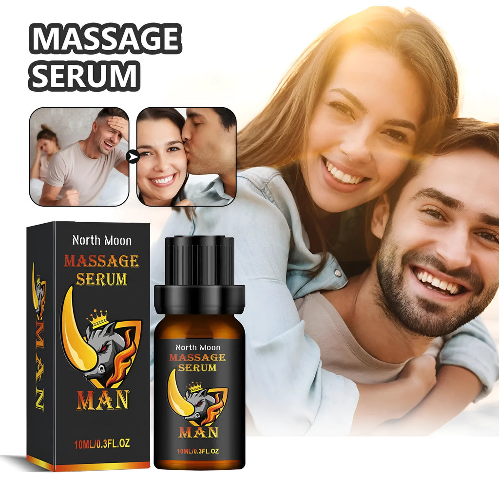 10ml bottle of men's endurance vitality essential oil with ginger and cocoa butter