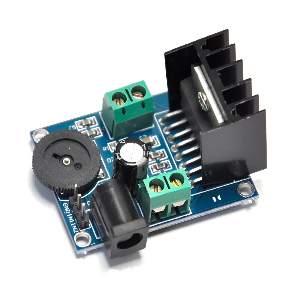 TDA7297 power amplification module audio amplifier board on a workbench