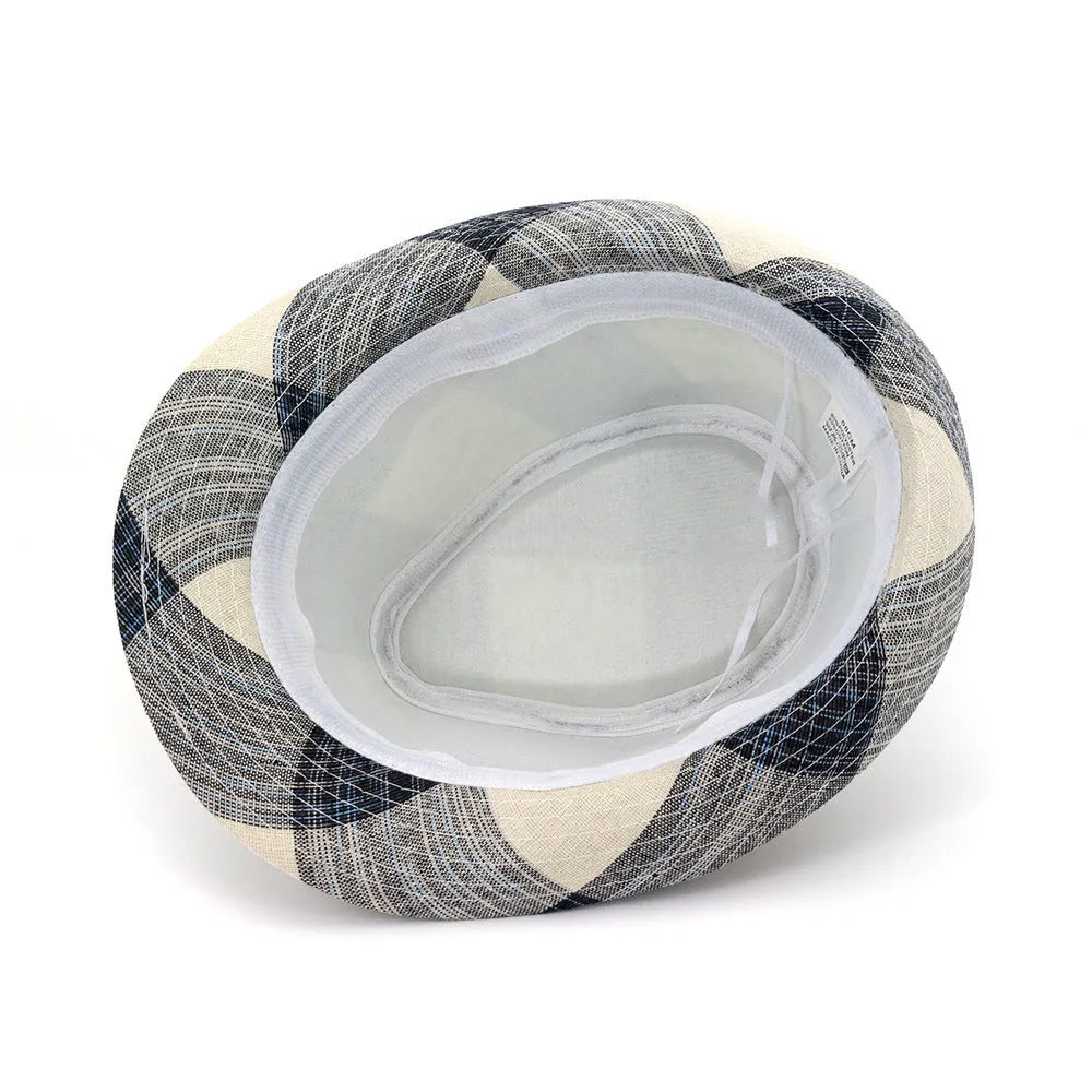Polyester sun hat with bell crown and 4.5cm brim in black colour option