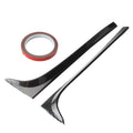 Pair of glossy black ABS rear window side spoiler wings for VW Golf 7 MK7