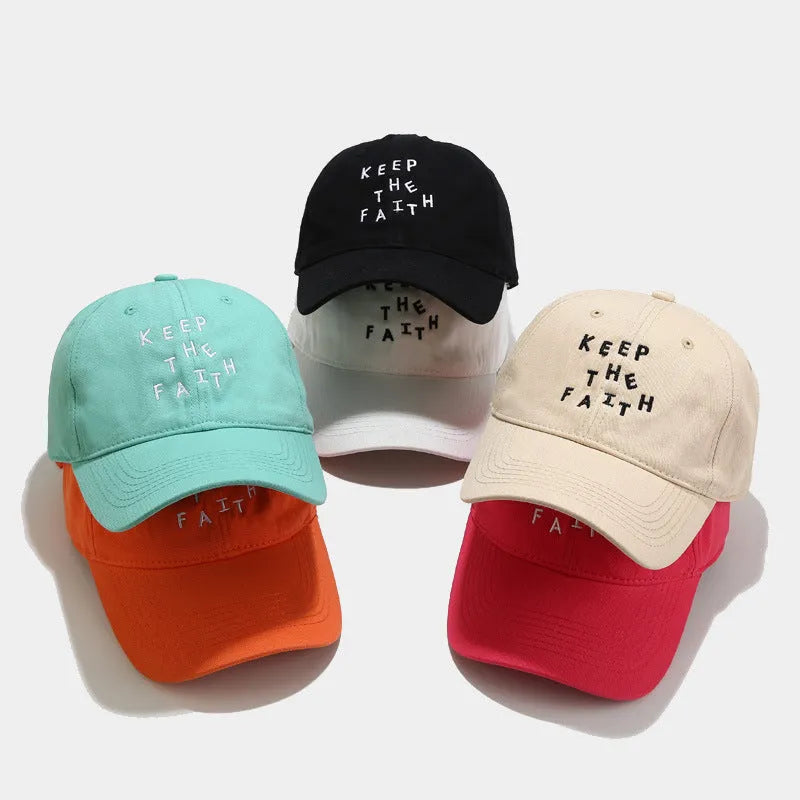 Men's cotton baseball cap with small embroidered letter in beige, adjustable back strap, dome crown style