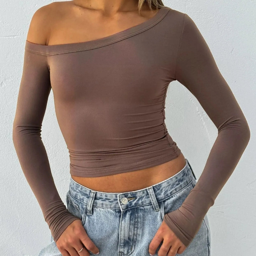 Women's slim fit knitted cardigan in solid colour with cross shoulder strap design