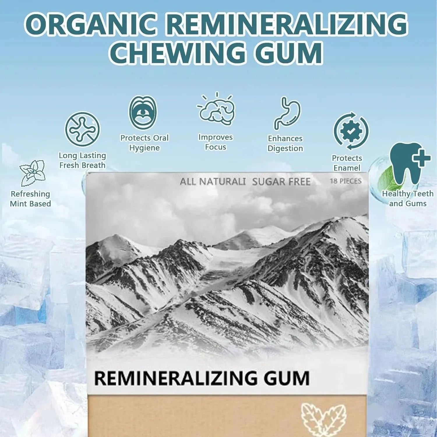 Frankincense Mint Supplement 18 capsules per box with natural mint flavour