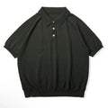 Retro slim fit cotton short-sleeved T-shirt in solid colours for summer wear