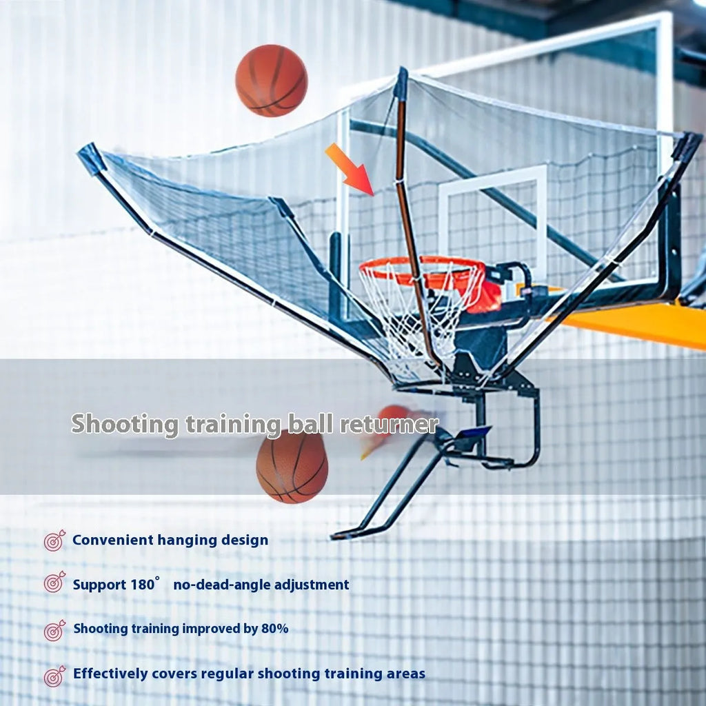 Automatic basketball training ball return with cowhide leather and iron construction