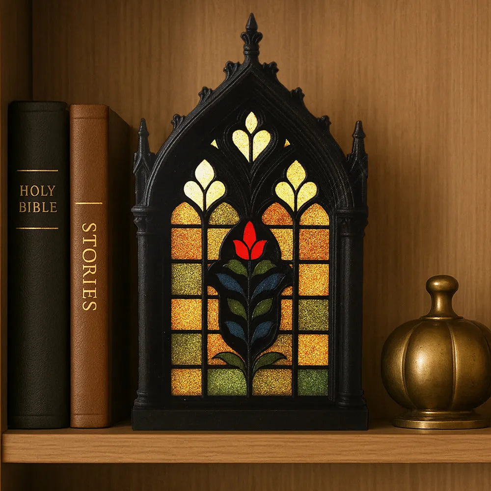 Black wooden gothic style door frame wall mounted storage rack pendant decoration