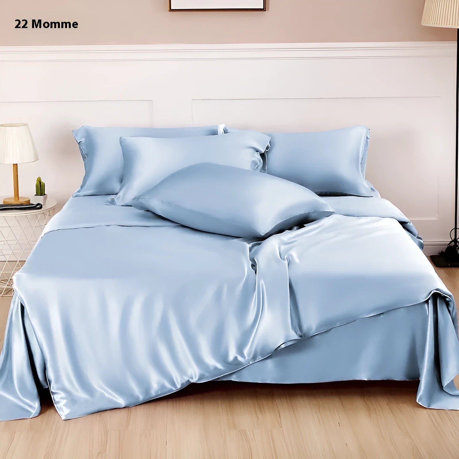 Solid colour silk duvet cover in lotus pink showing plain weave texture and double-sided design.