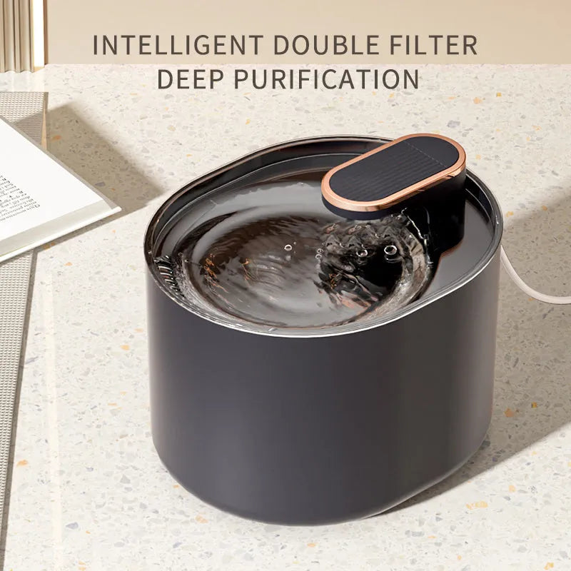 Automatic pet water fountain USB mute feeder bowl for cats and dogs Berlin Blue edition with filter pump