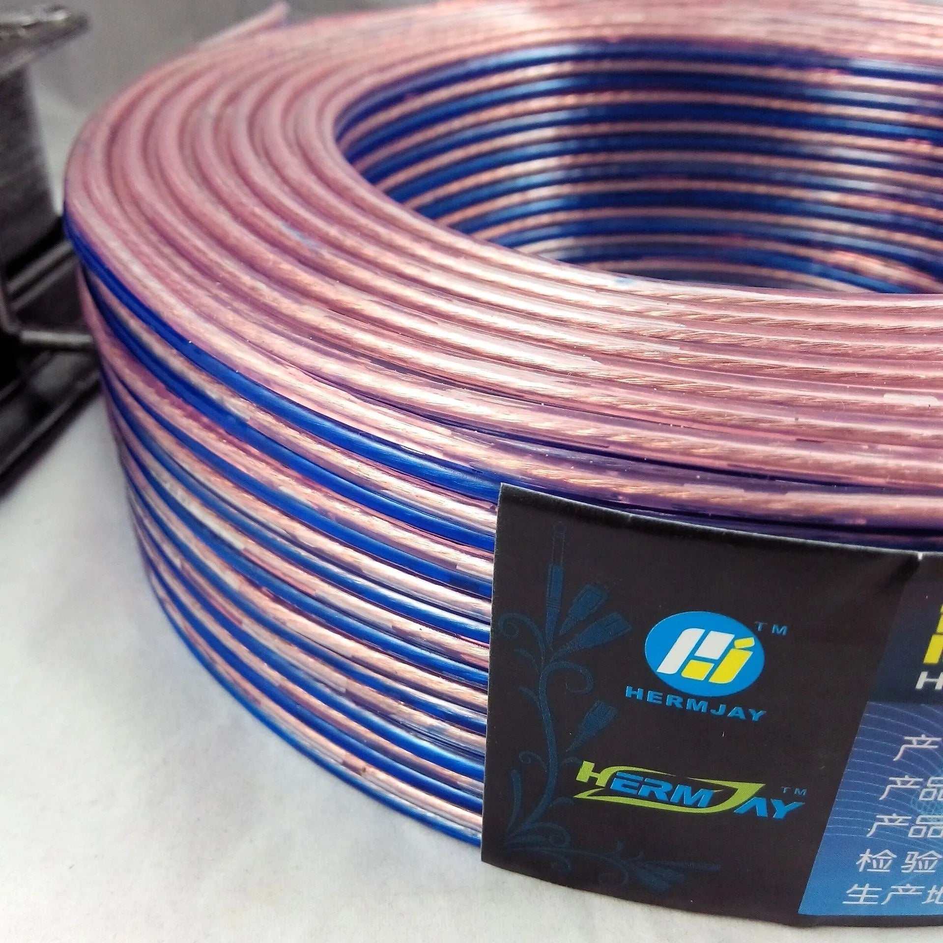 300 core blue and white horn wire audio speaker cable for AV equipment