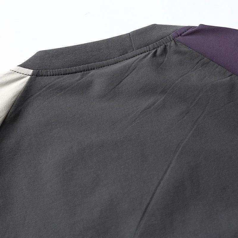 Dark grey loose fit raglan sleeve t-shirt with contrast colour details and short sleeves
