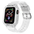 Apple Watch Series 8 protective case with integrated soft TPU sport strap in multiple colour options