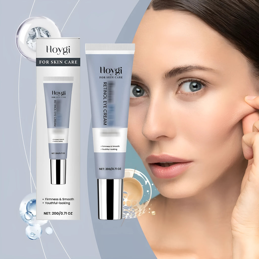 Retinol eye cream 20g tube with moisturising softening formula for dark circles and fine lines