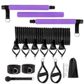 Women's TPE adjustable fitness stick set 11 pieces pink purple black home workout resistance training