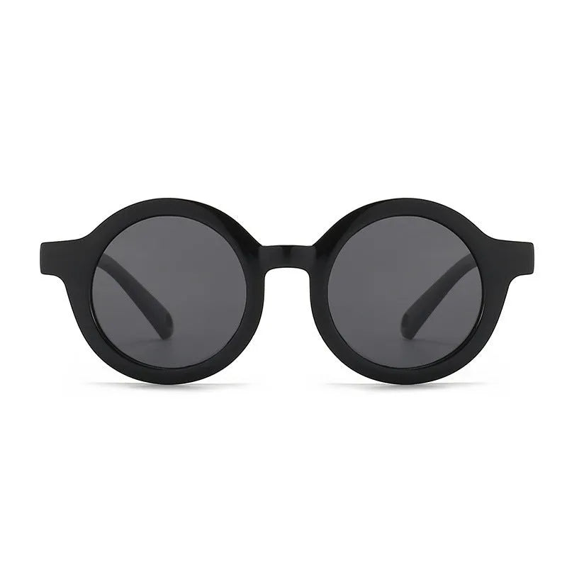 Children's silicone sunglasses for 0-3 years with round frame and UV400 polarised lenses