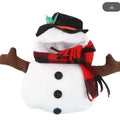 Christmas snowman funny transformation dog costume for pets made of polyester in snowman colour