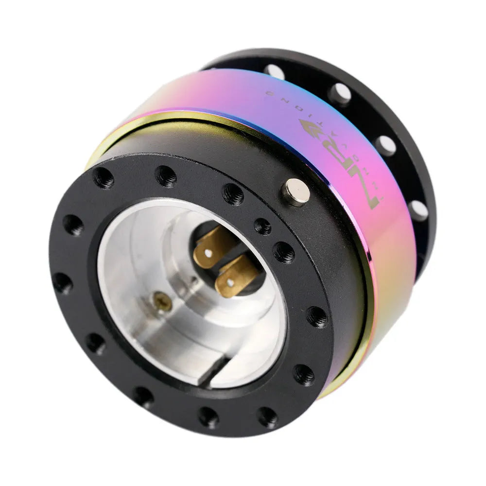 Colorful car modification quick release steering wheel device with lock and heightening insole connection base