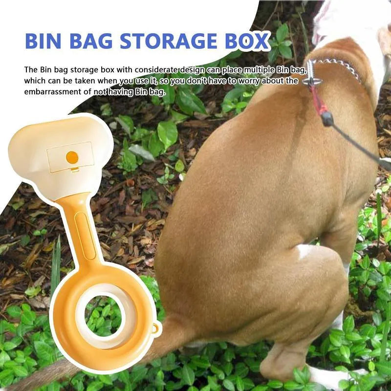 Pet dog pooper scooper with cloud shape jaw in blue colour on grass
