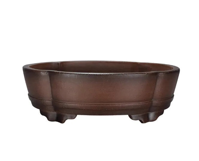 Classical purple clay ceramic flower pot measuring 50x39x16cm for plant display