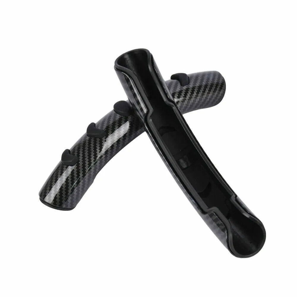 Carbon fibre black automobile steering wheel anti-skid sleeve for 38cm diameter wheels