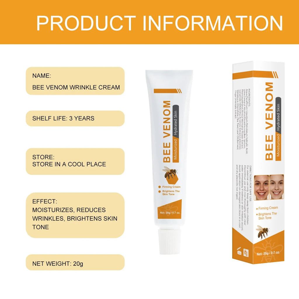 BEE Facial Neck Cream 20g tube packaging for face and neck care