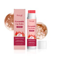 5g tube of brightening lip balm with kojic acid, nicotinamide, and vitamin E, white and green packaging