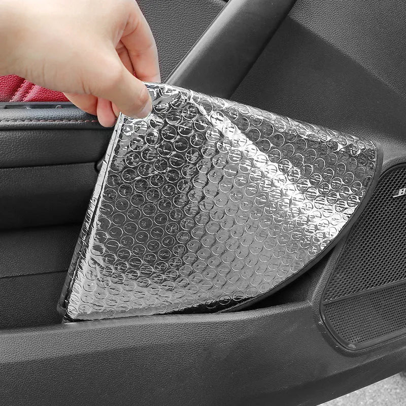 Car steering wheel sunshade cover in aluminium foil with universal fit and simple style