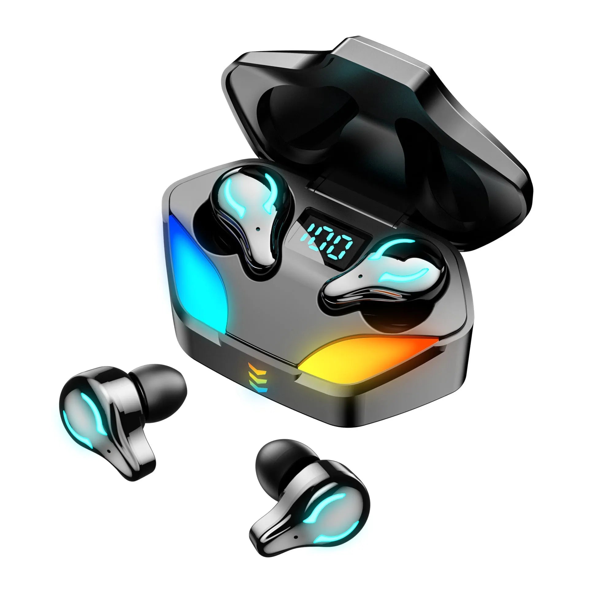 E-sports low-latency gaming Bluetooth headset in earplug style with Bluetooth 5.2 stereo sound