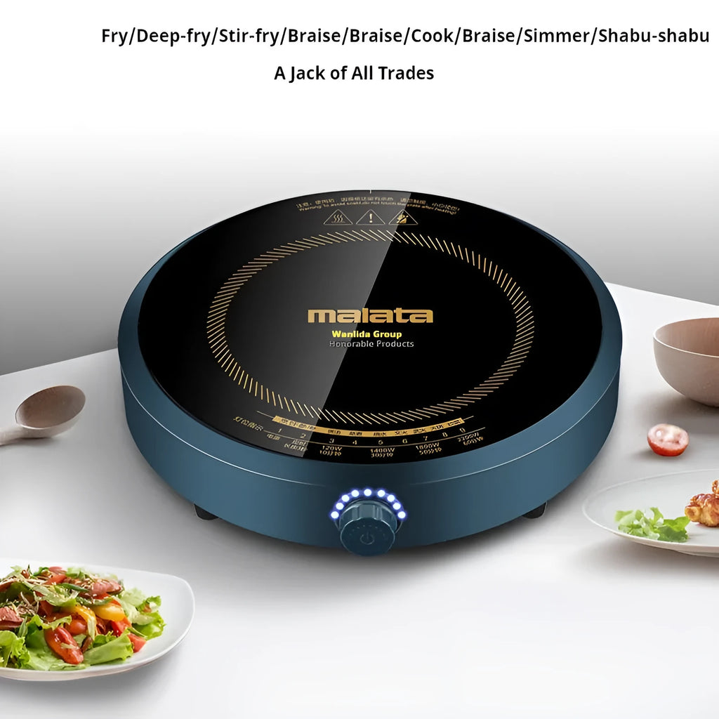 Household induction cooker 2200W circular knob-type 270mm energy-saving countertop cooking appliance