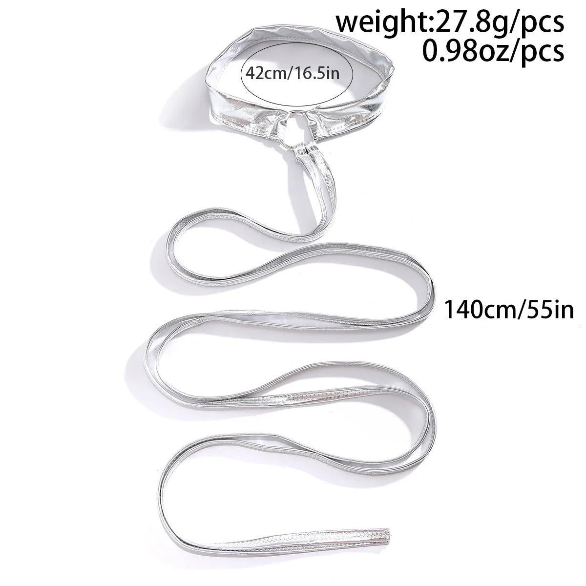 Silver geometric thigh chain jewellery with lace-up cross design for women's leg accessories