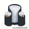 Solid colour plastic cotton box for dental floss storage in modern simplicity style.