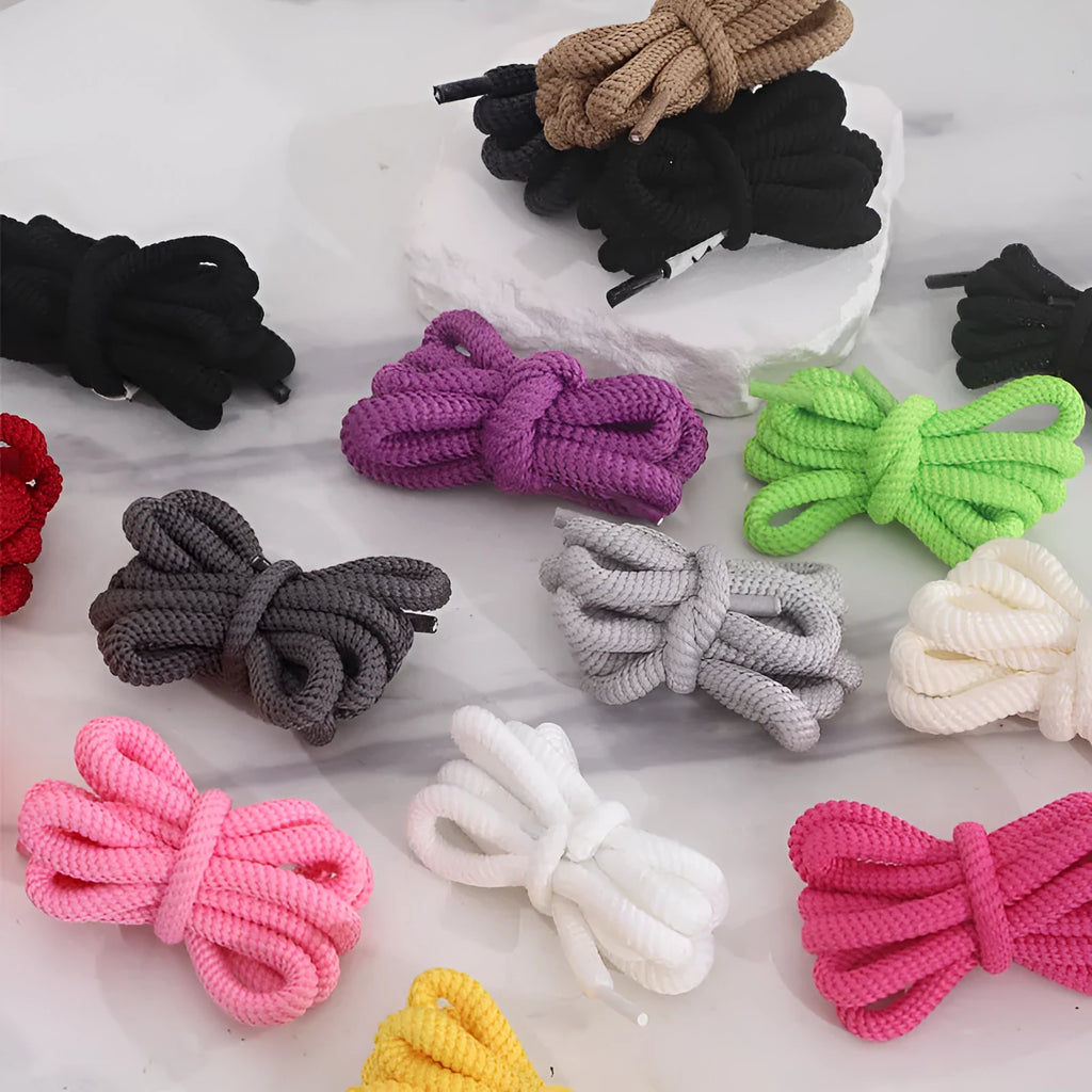 1.0mm wide round adapter rope in multiple colours for shoelace and drawstring replacement