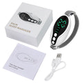 Intelligent sleep aid instrument with 20-speed fan, USB rechargeable, white colour, compact 80×40×20mm design