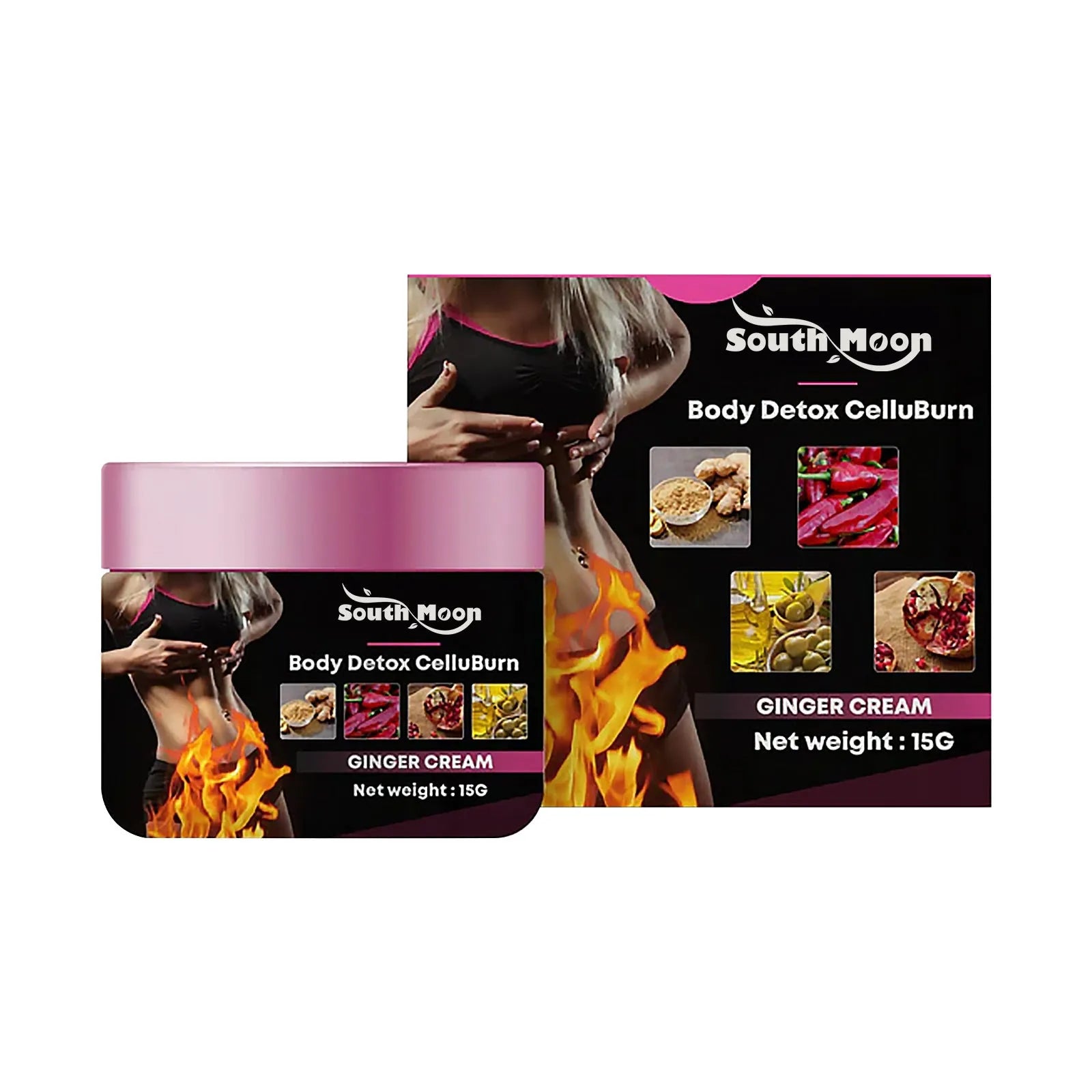 15g ginger thigh slimming cream with olive oil and hyaluronic acid formula