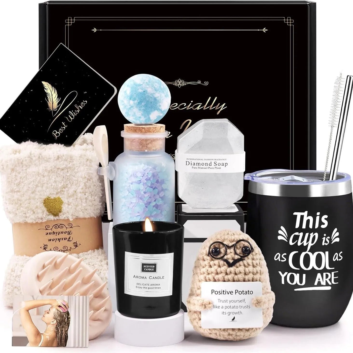 Soy wax aromatherapy candle gift set in modern simplicity style with multiple colour options