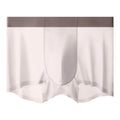 Men's Ice Silk shorts in bean green colour showing seamless construction and mid-waist design