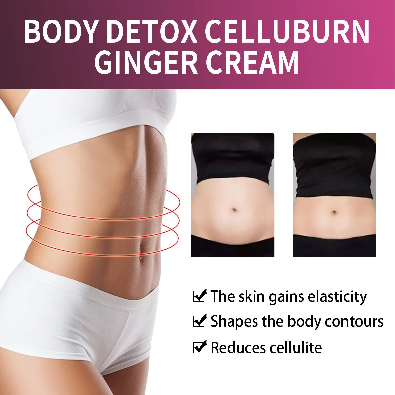 15g ginger thigh slimming cream with olive oil and hyaluronic acid formula