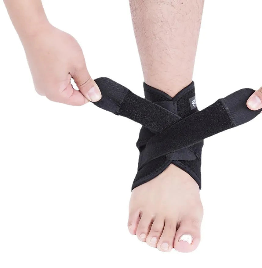 Black sports ankle support for basketball football running warm-keeping cold-proof protection