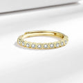 Women's geometric Korean style diamond tail ring with open mouth design in electroplated finish