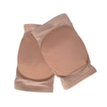 Ballet dance knee pads in stretchable cotton fabric available in skin colour or black