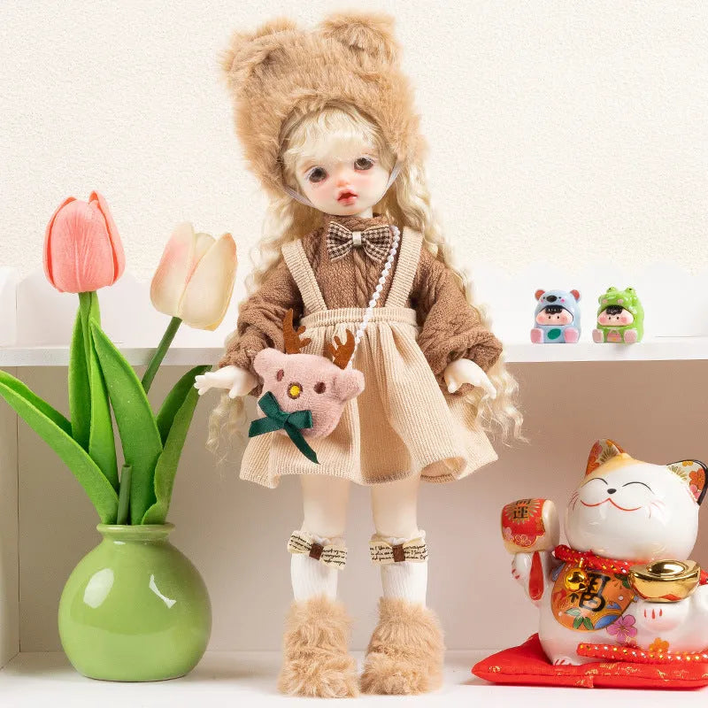 French entry-style doll clothes set with wind cross-border design in ten colour themes for 7-14 year teenage dolls